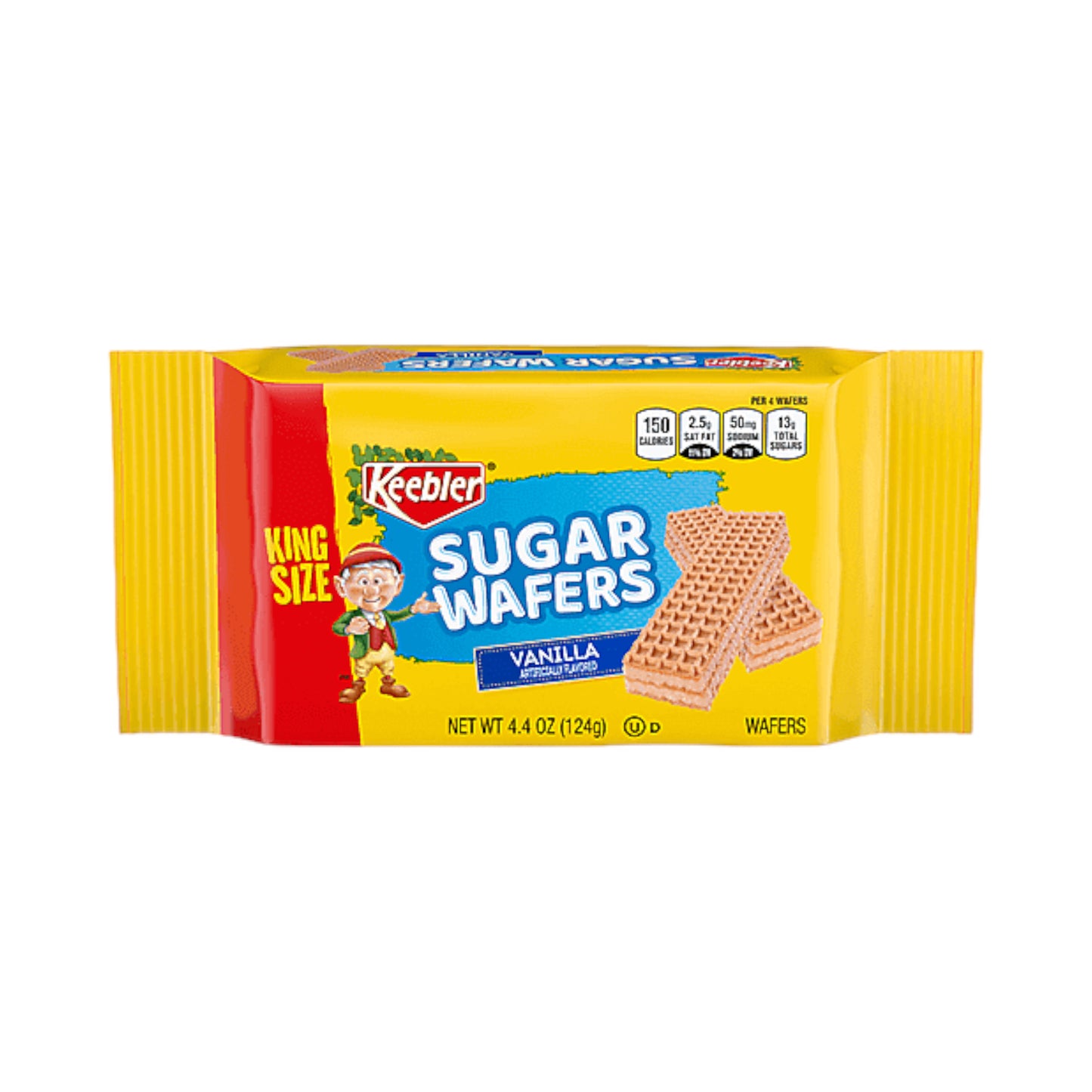Keebler Sugar Wafers King Size Vanilla - 124g