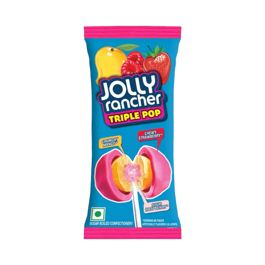 Jolly Rancher Triple Pop Lollipop - Strawberry - 14g (India)