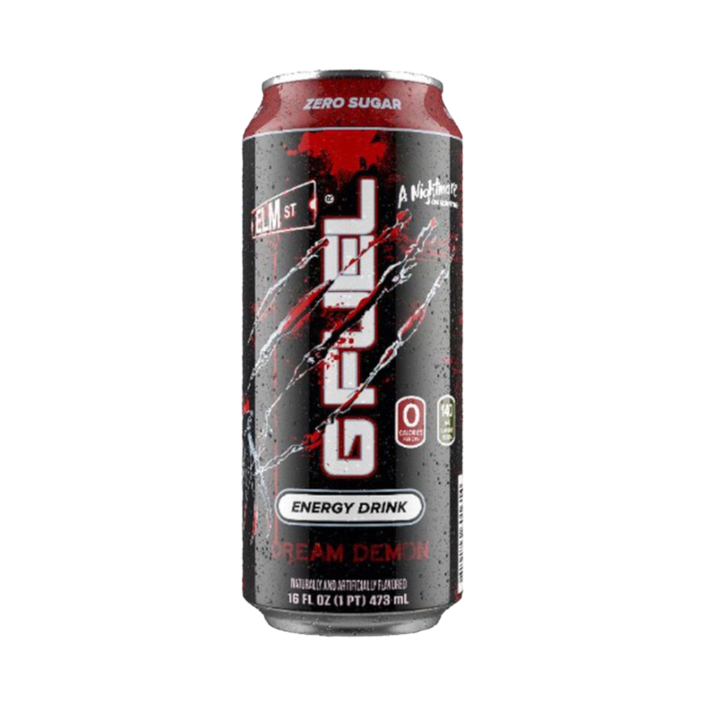 G FUEL - A Nightmare On Elm Street Dream Demon (Fruit Punch Flavour) Zero Sugar Energy Drink - 16fl.oz (473ml)