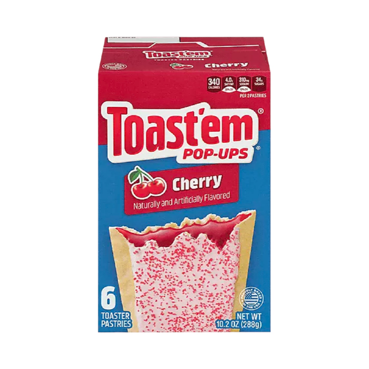 Toast'em POP-UPS - Frosted Cherry Toaster Pastries 6pk - 10.2oz (288g)