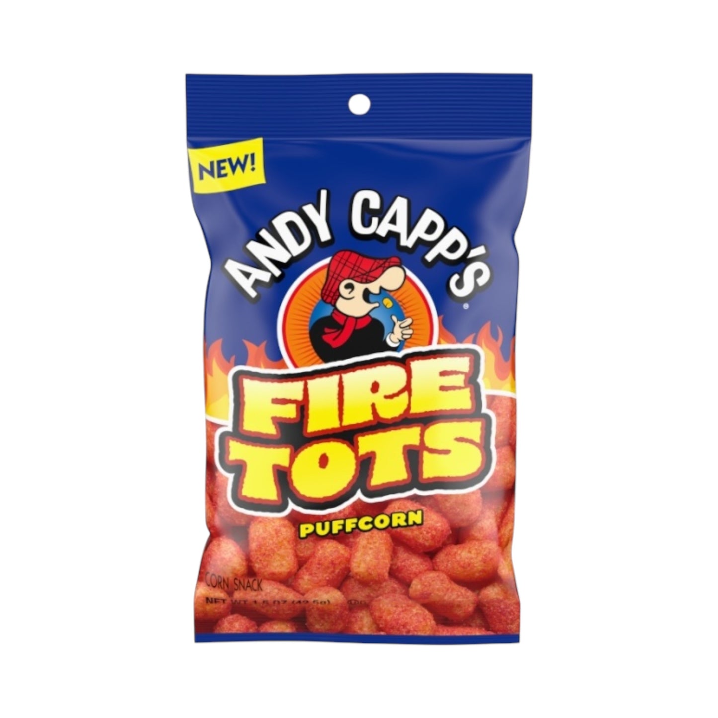 Andy Capp's Fire Tots Puffcorn Snacks - 1.5oz (42.5g)