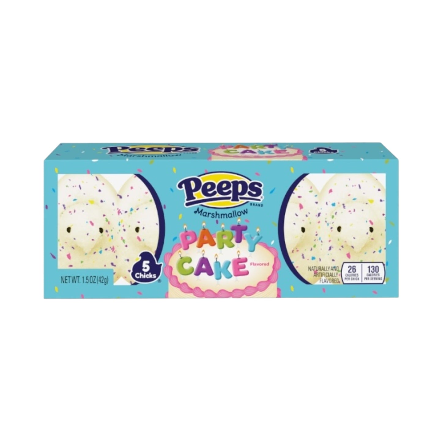 Peeps Easter Party Cake Marshmallow Chicks 5PK - 1.5oz (42g)
