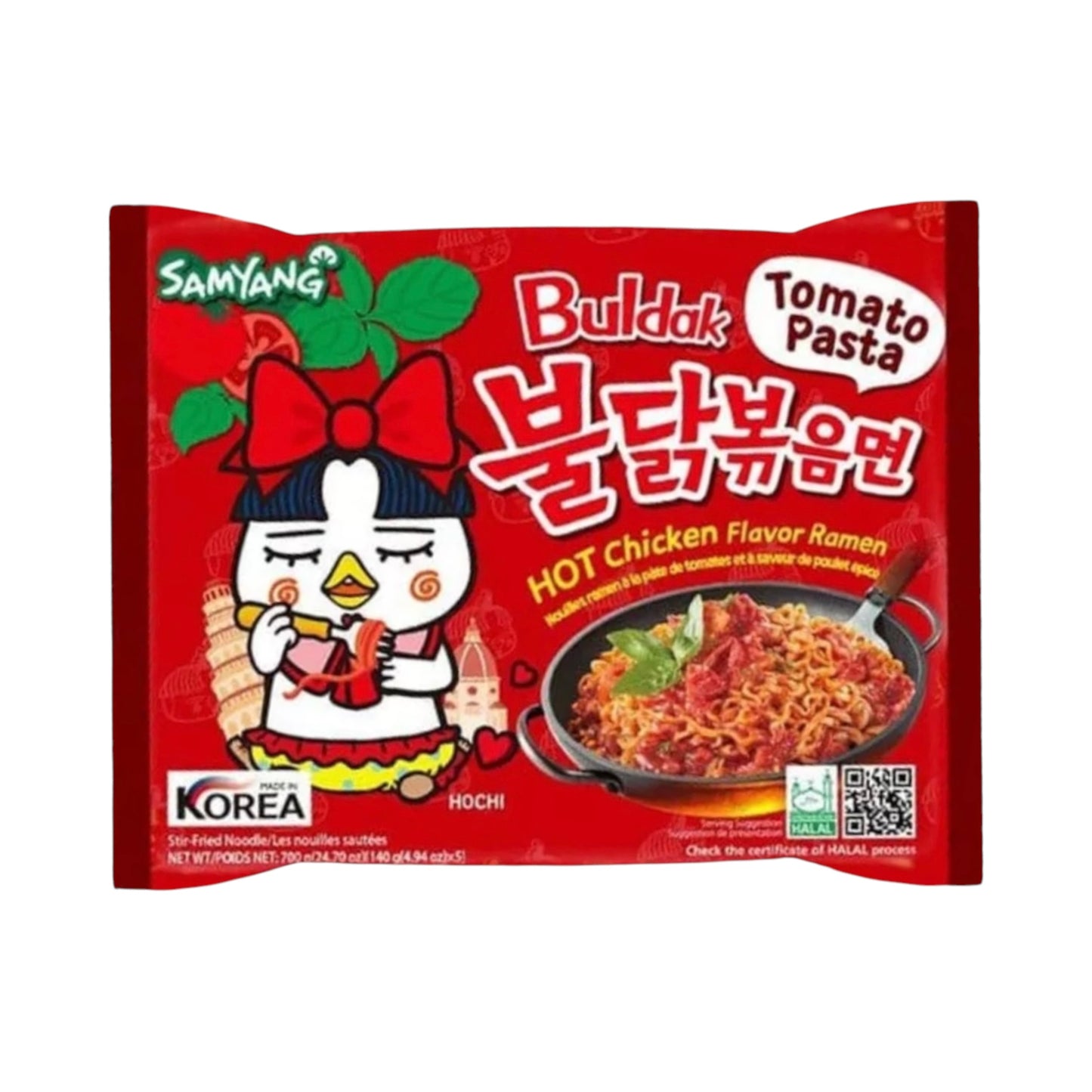 Samyang Buldak Hot Chicken Ramen Tomato Pasta - 140g