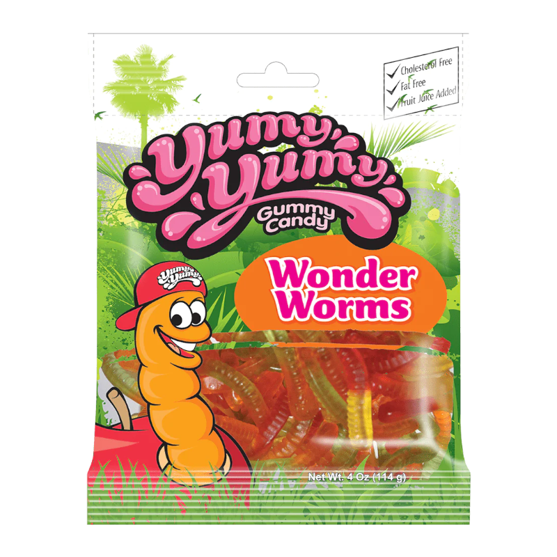 Yumy Yumy Gummy Candy Wonder Worms - 4oz (114g)