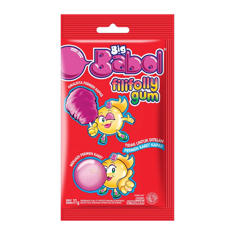 Big Babol Strawberry Gum - 11g