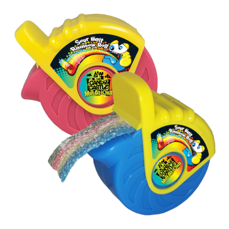 Candy Castle Mutations Sour Belt Rainbow Roll - 30g