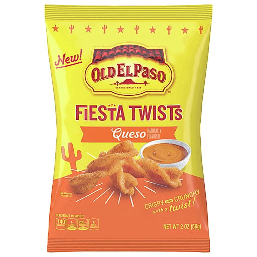 Old El Paso Fiesta Twists Queso - 2oz