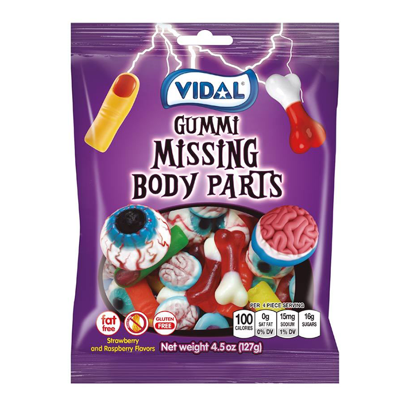 Vidal Gummi Missing Body Parts - 4.5oz (128g)