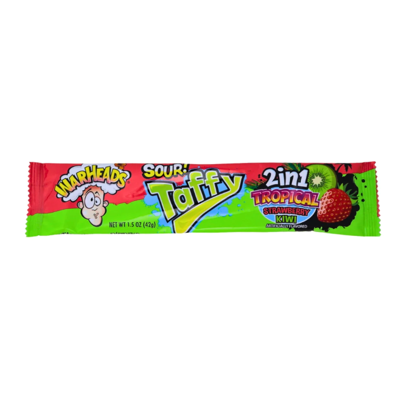Warheads Taffy Bar 2in1 Tropical - 1.5oz (42g)
