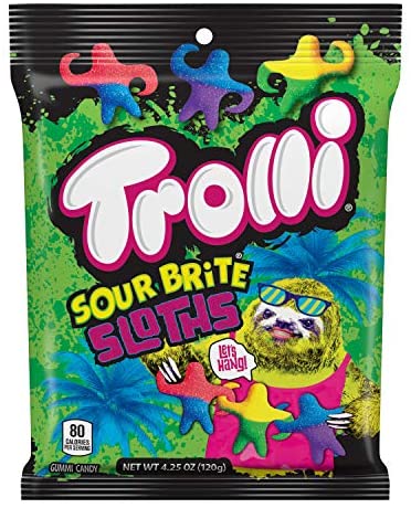 Trolli Sour Brite Sloths -120g