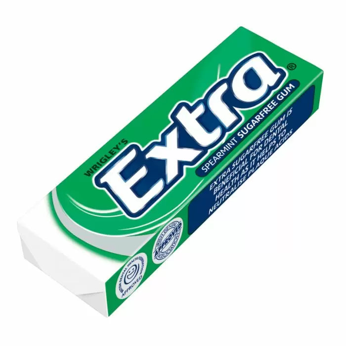 Wrigley's Extra Spearmint Sugarfree Chewing Gum - 10 Pieces