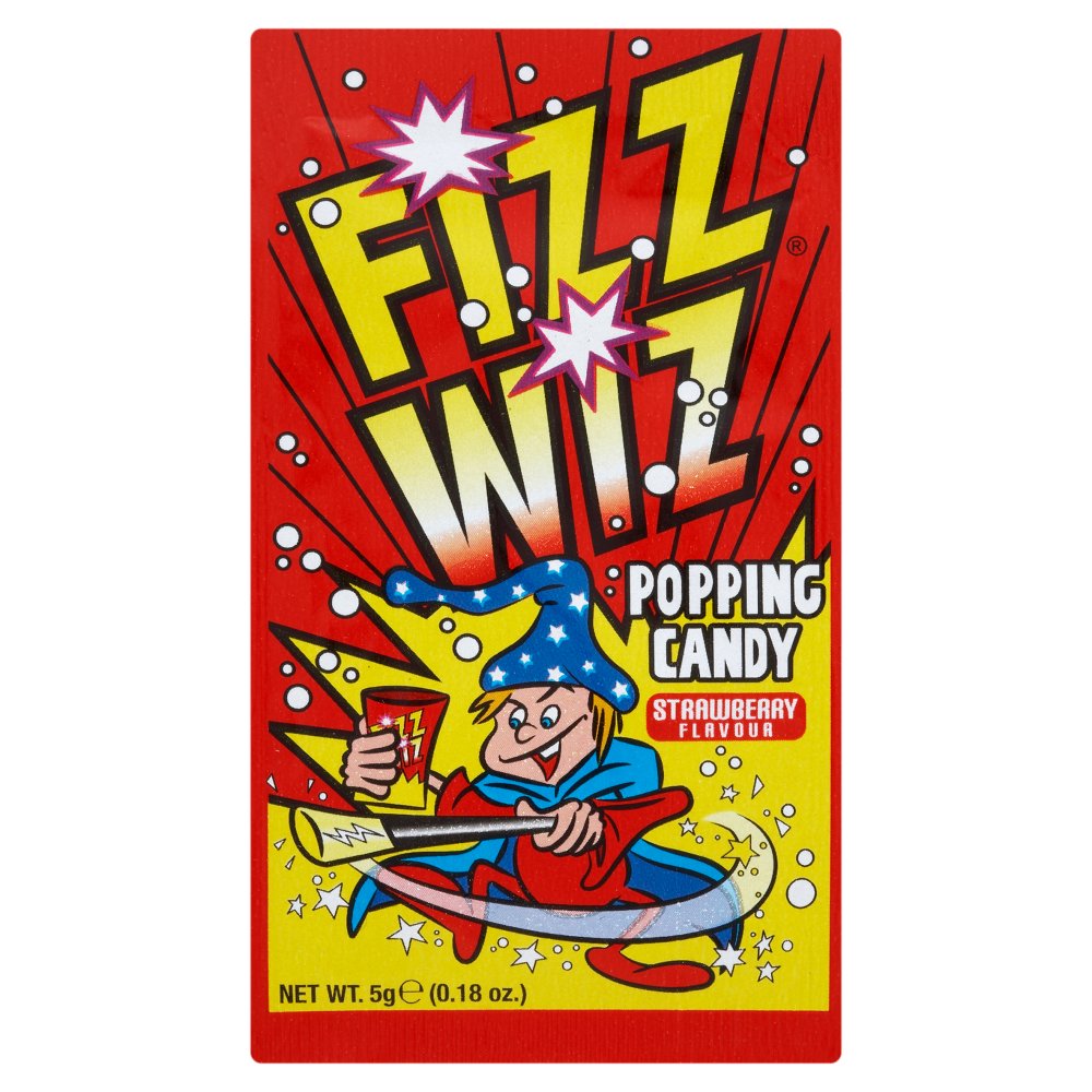 Fizz Wiz Strawberry Popping Candy - 4.9g
