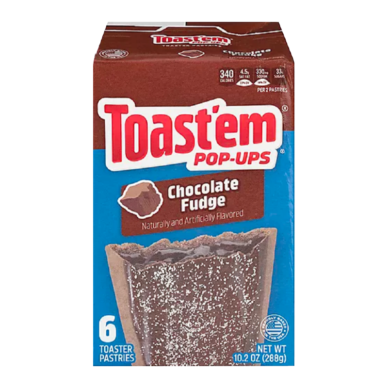 Toast'em POP-UPS - Frosted Chocolate Fudge Toaster Pastries 6pk - 10.2oz (288g)