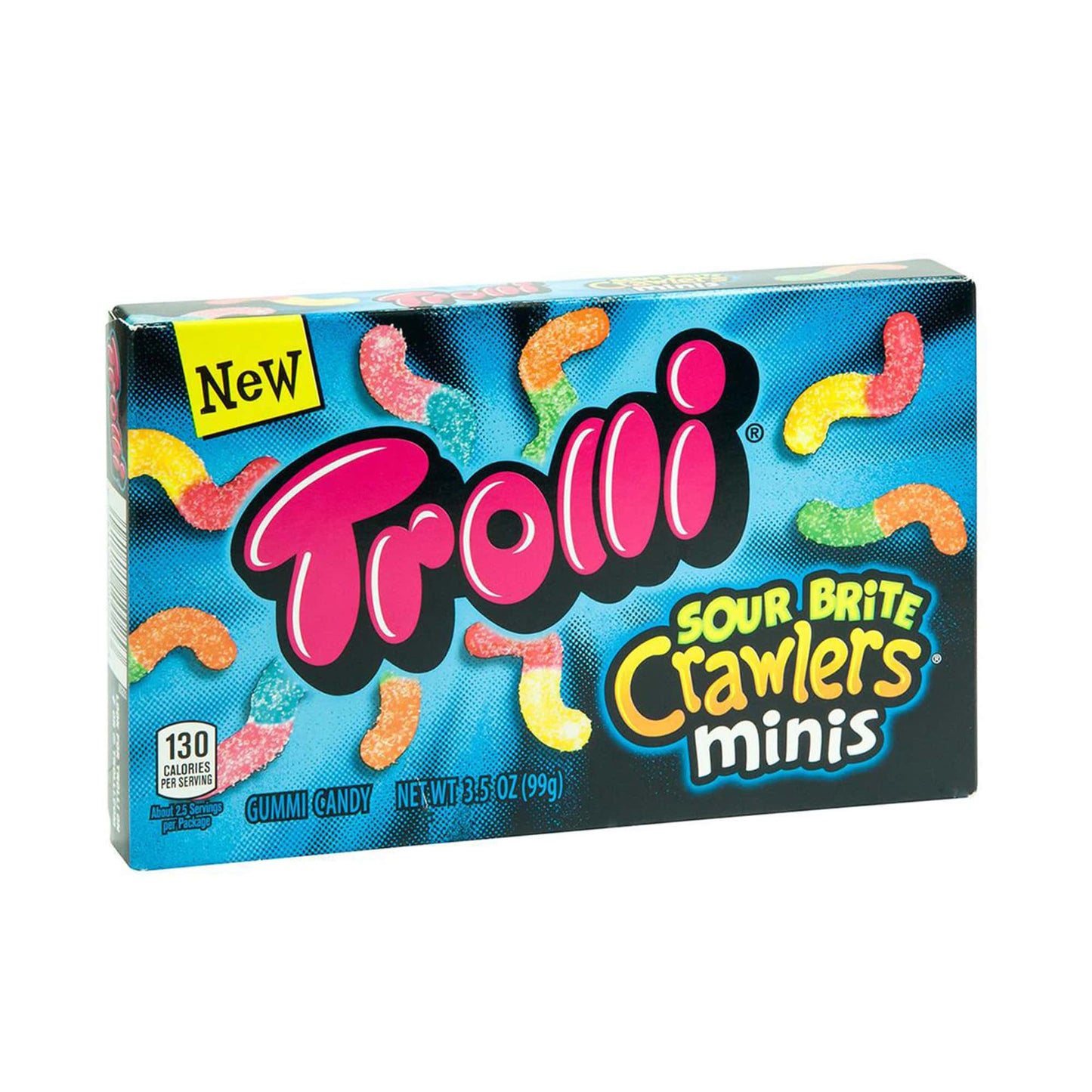 Trolli Sour Brite Crawlers Minis - 3.5oz (99g) - Theatre Box