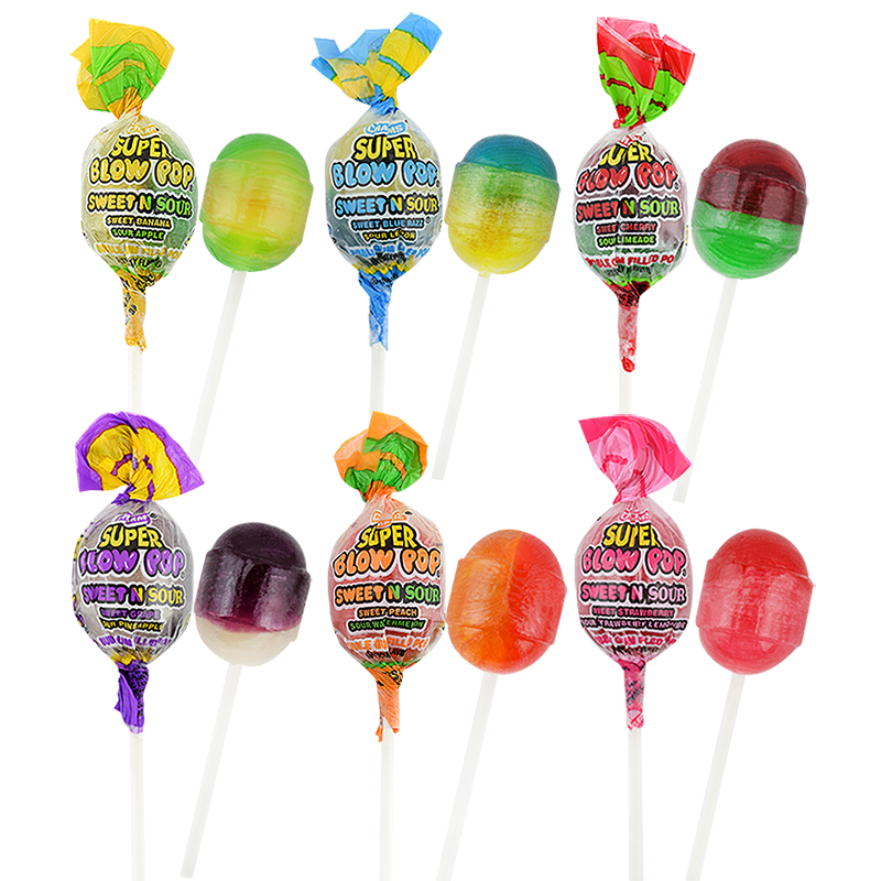 Charms Super Blow Pop Sweet N Sour Lollipop - 1.12oz (32g)