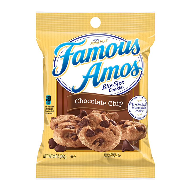 Kellogg's Famous Amos Chocolate Chip Cookies - 2oz (56g)