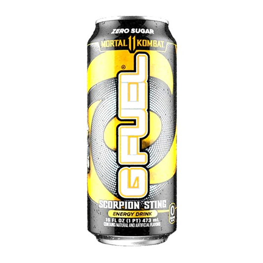 G FUEL - Scorpion Sting Mortal Kombat (Spicy Mango Flavour) Zero Sugar Energy Drink - 16fl.oz (473ml)