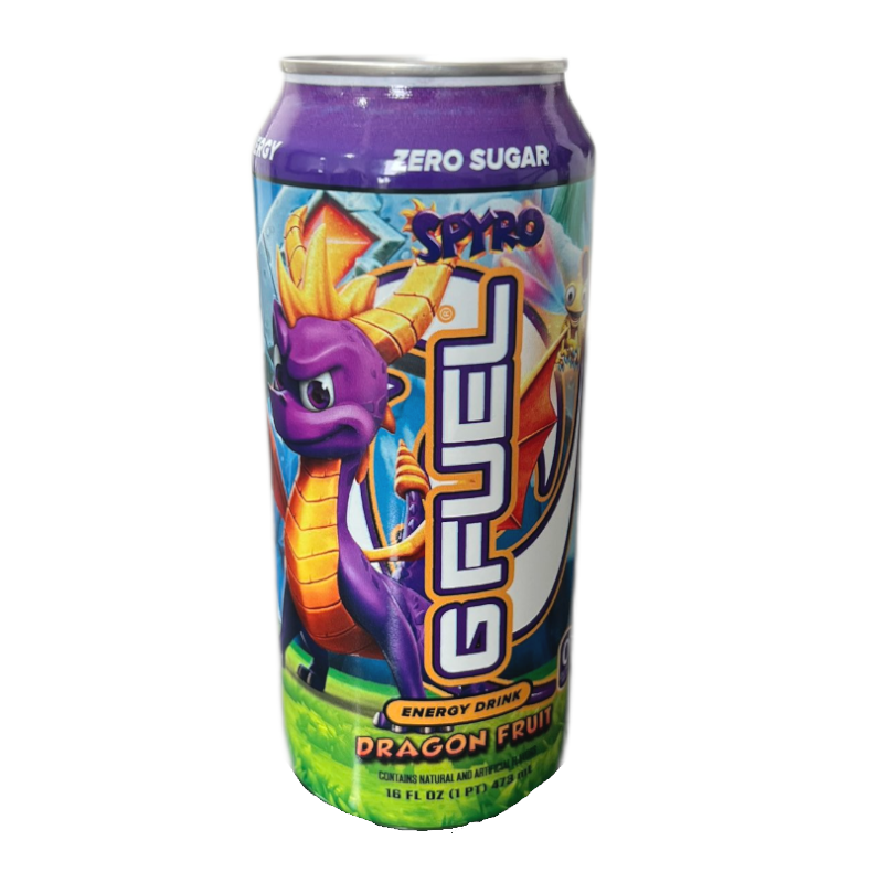 G FUEL - Spyro's Dragon Fruit Zero Sugar Energy Drink - 16fl.oz (473ml)