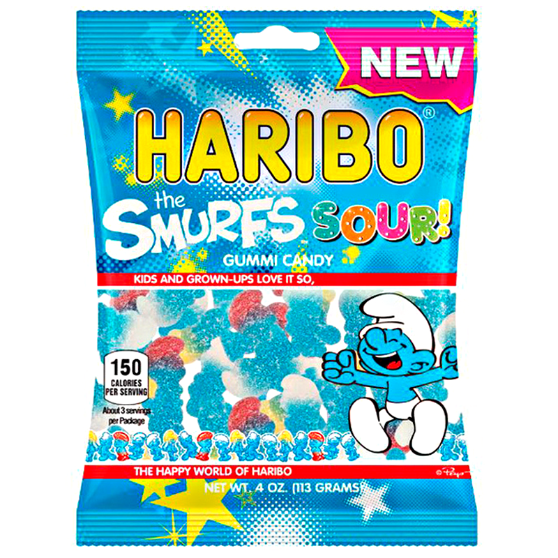 Haribo Sour Smurfs - 4oz (113g)