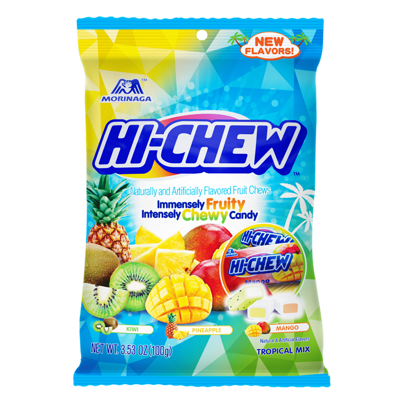 Hi-Chew Tropical Mix Peg Bag - 3.53oz (100g)