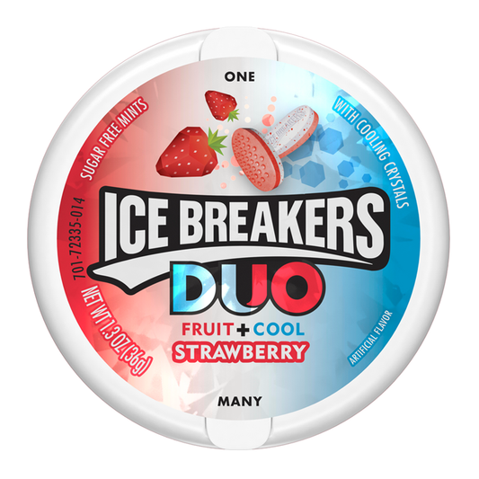 Ice Breakers Duo Strawberry Mints 1.5oz (42g)