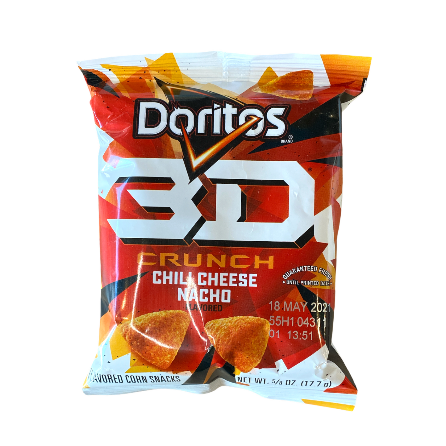 Doritos 3D Crunch Chili Cheese Nacho Flavored Corn Snacks 17.7g