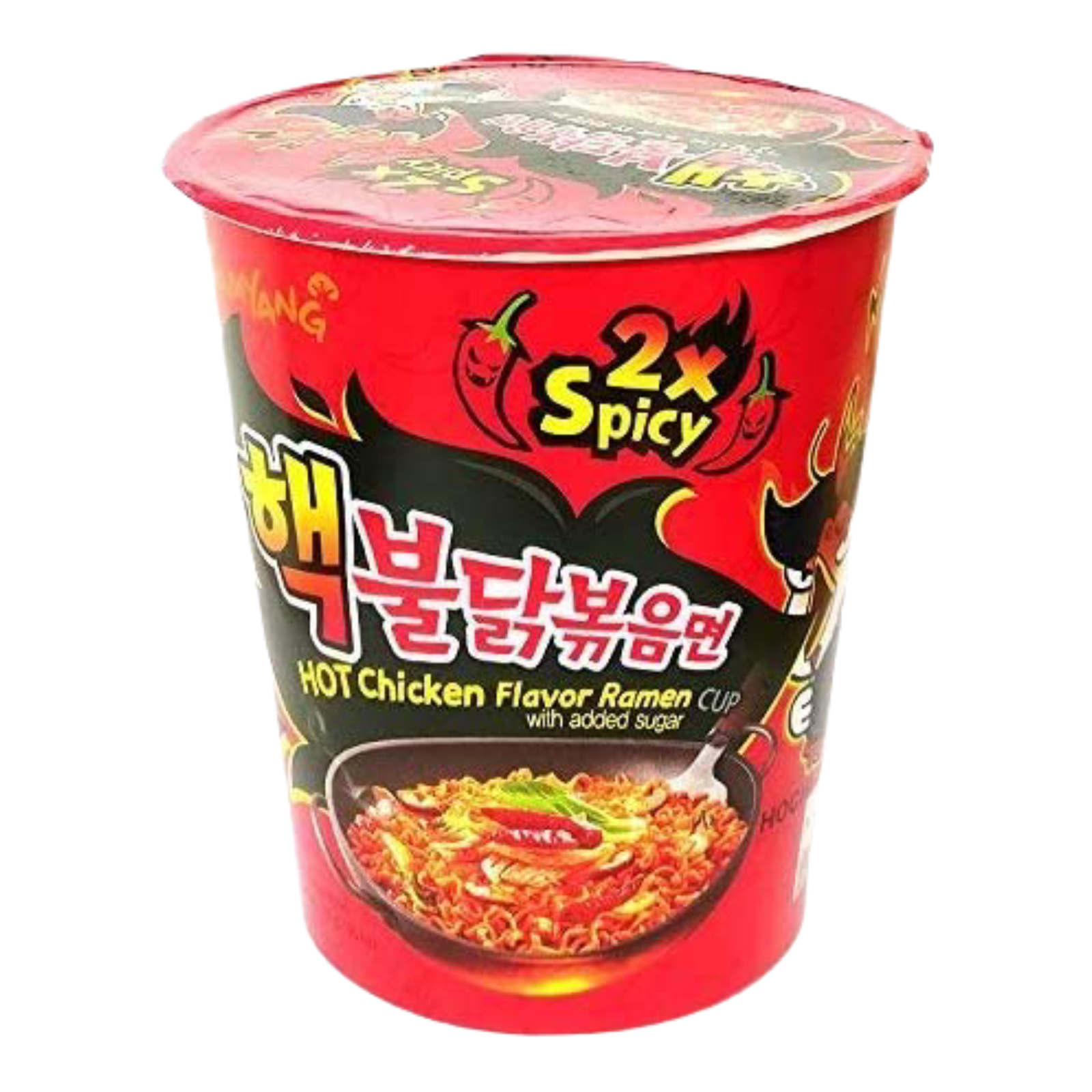 2x spicy shop ramen noodles