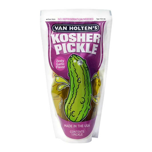 Van Holten's - Large Kosher Garlic Pickle In-a-Pouch h