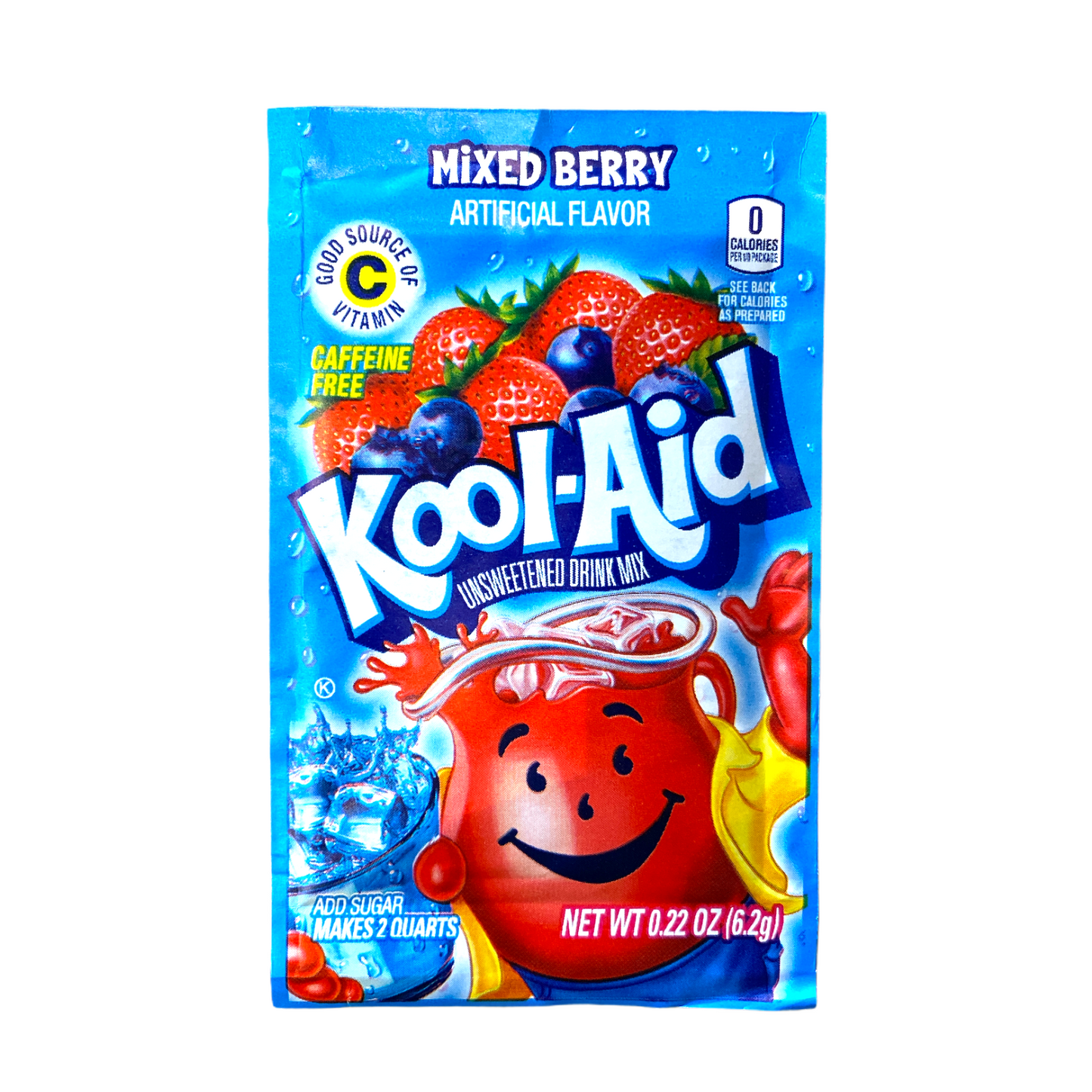 Kool-Aid Mixed Berry Unsweetened Drink Mix Sachet - 0.22oz (6.2g)