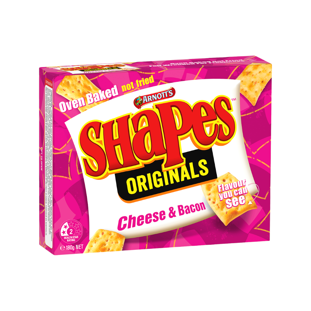 Arnotts Shapes - Shapes Cheese & Bacon