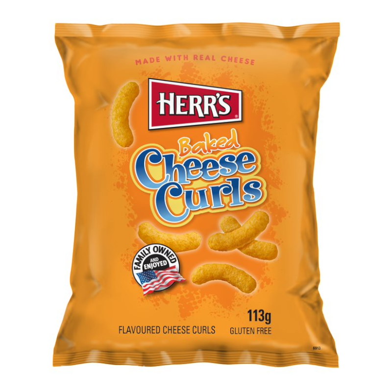 Herr's Baked Cheese Curls - 113g (EU)