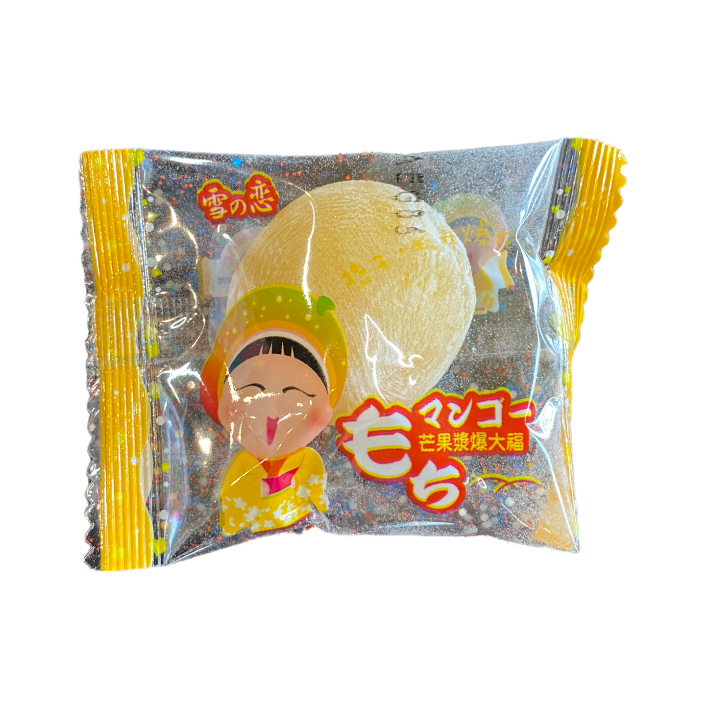 Yuki & Love Daifuku - Mango Flavoured Mochi - SINGLE PIECE/INDIVIDUALLY WRAPPED