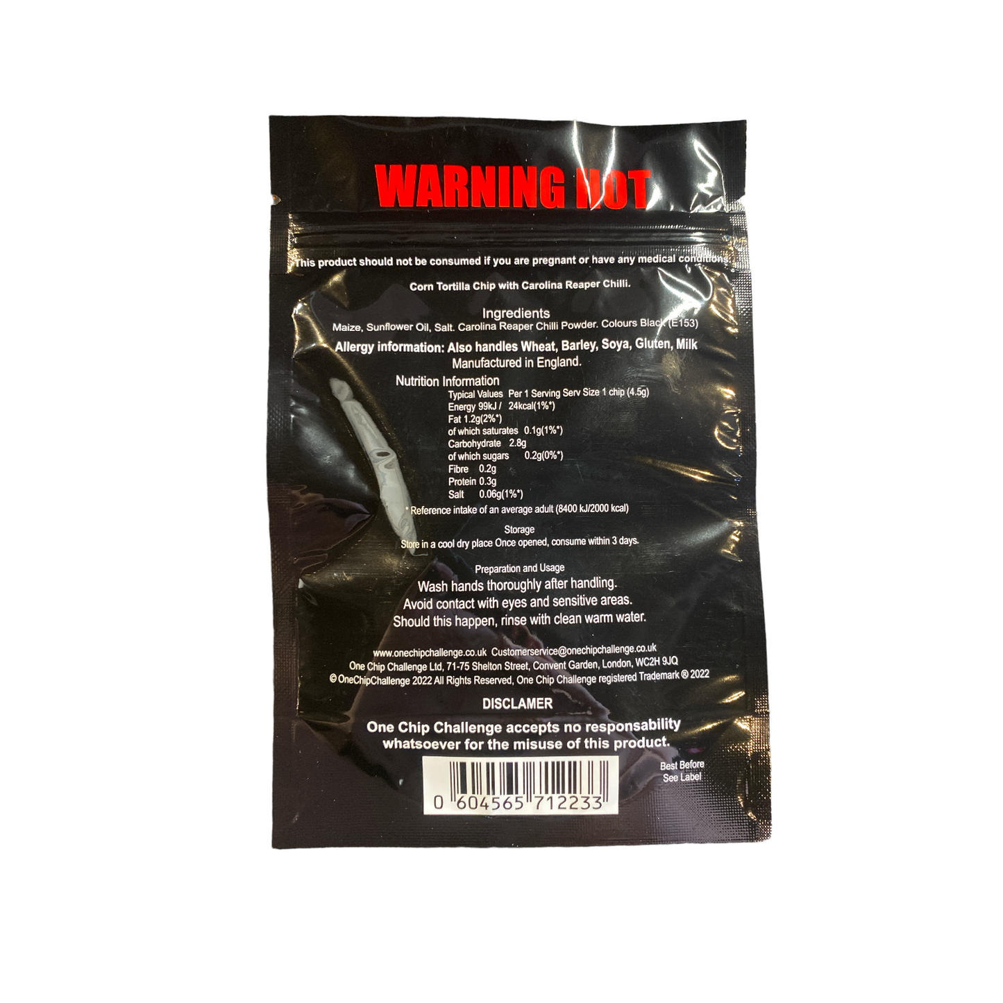 One Chip Challenge - EXTREME SPICY (NOT FOR THE FAINT OF HEART)