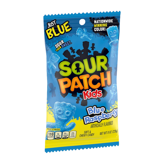 Sour Patch Kids Blue Raspberry Peg Bag 8oz (226g)