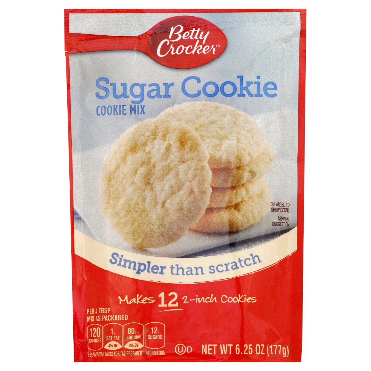 Betty Crocker Snack Size Sugar Cookie Mix - 6.25oz (177g)