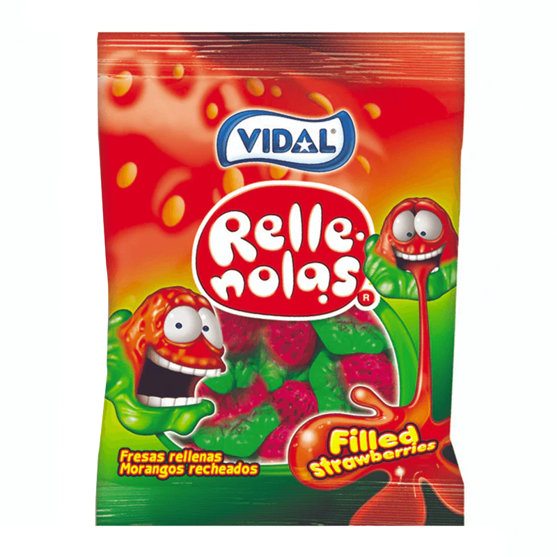 Vidal Relle Nolas Filled Strawberries - 90g