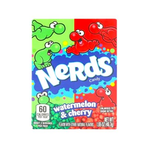 Wonka Nerds Watermelon & Cherry - 1.65oz (46.7g)