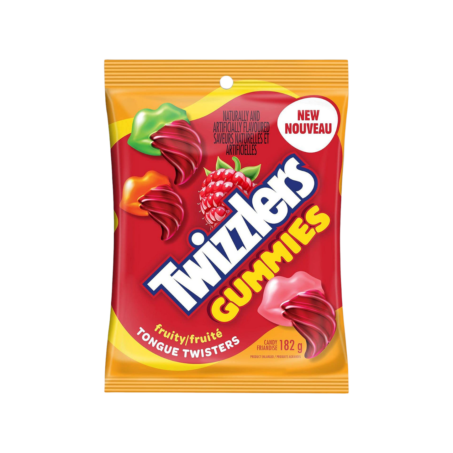 Twizzlers Gummies Tongune Twisters Fruity Gummy Candies – 182g