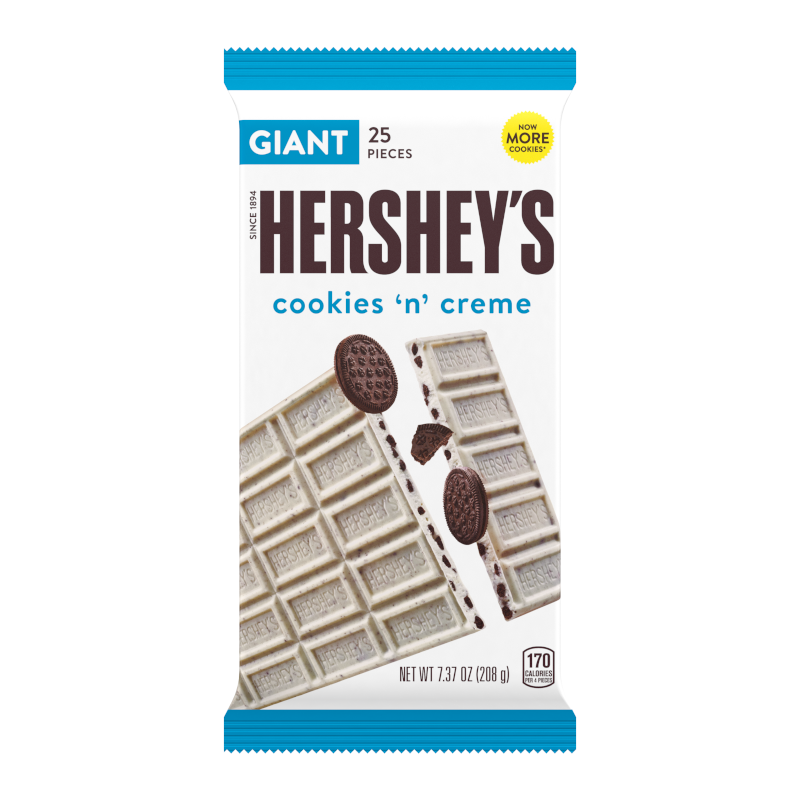 Hershey's Cookies 'N' Creme Giant Bar - 7.37oz (207g)