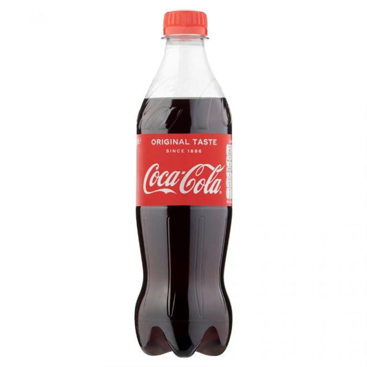 Coca Cola Original Classic Coke Regular Soft Drinks 500ml Bottle (PMP £1.60)