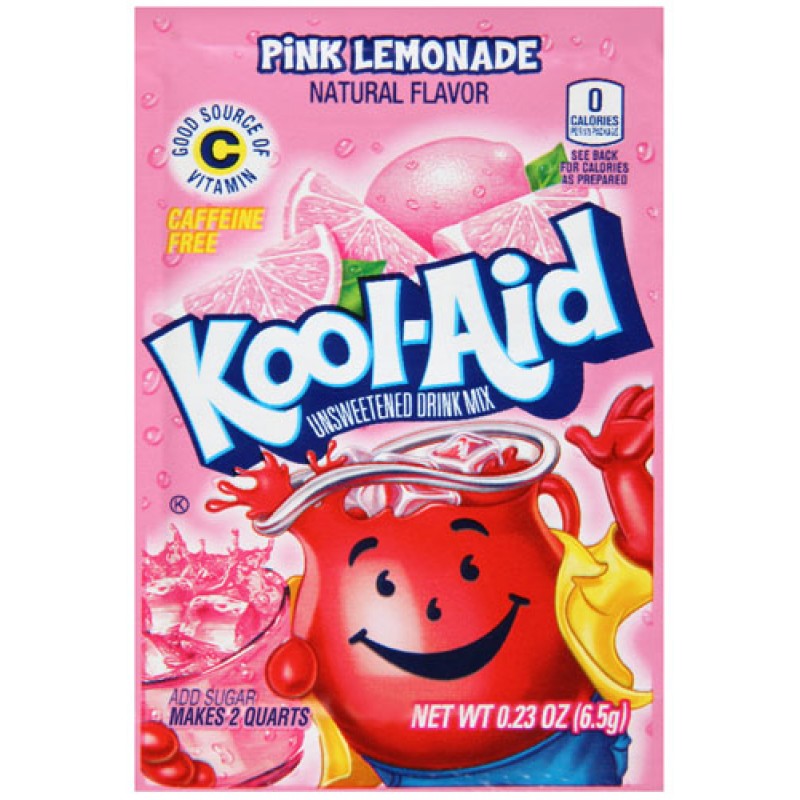 Kool Aid Pink Lemonade Unsweetened Drink Mix Sachet - 0.23oz (6.5g)
