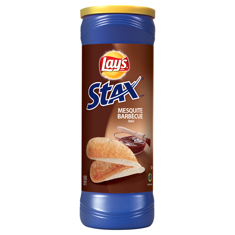 Lays Stax Mesquite Barbecue Patato Crisps