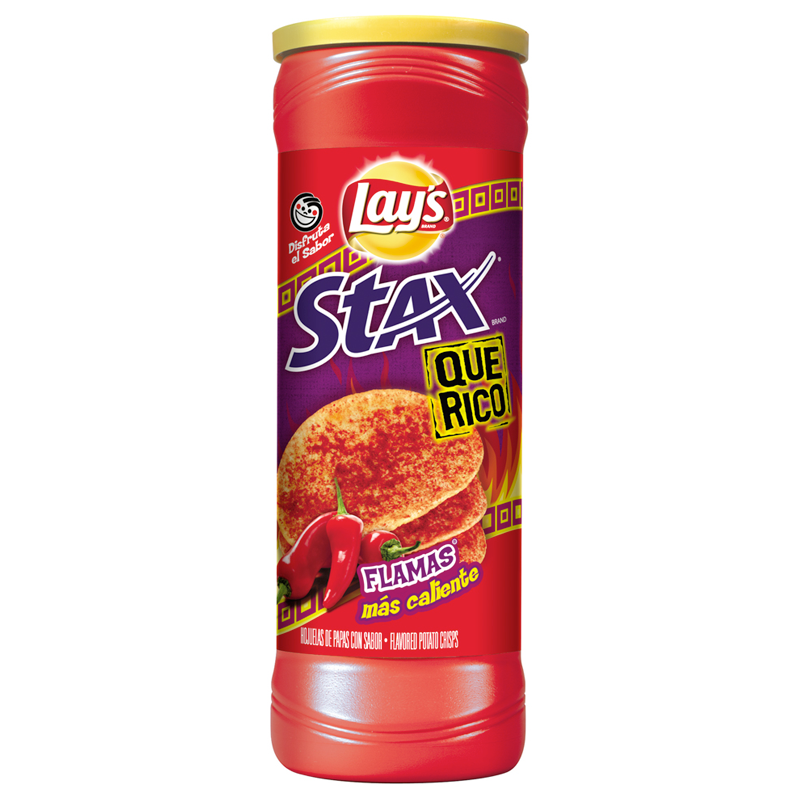 Lays Stax Que Rico Flamas Patato Crisps