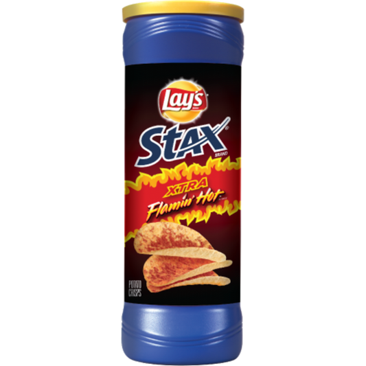 Lay's Stax Flamin' Hot Potato Crisps - 5.5oz (156g)