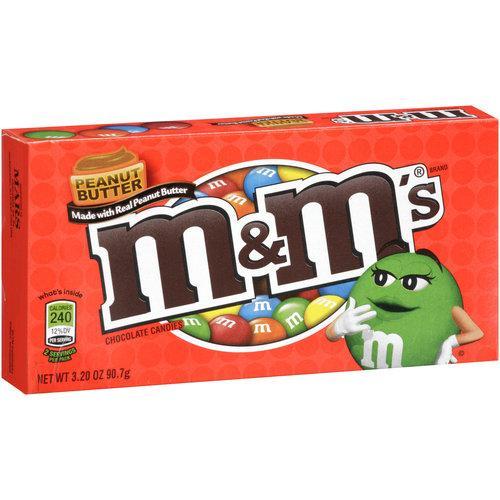 M&M's Peanut Butter - 3.2oz (90.7g) - Theatre Box