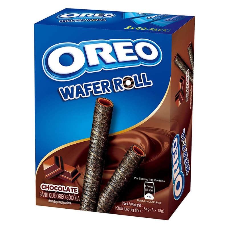Oreo Chocolate Wafer Rolls - 54g