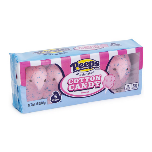 Peeps Easter Cotton Candy Chicks 5PK - 1.5oz (42g)
