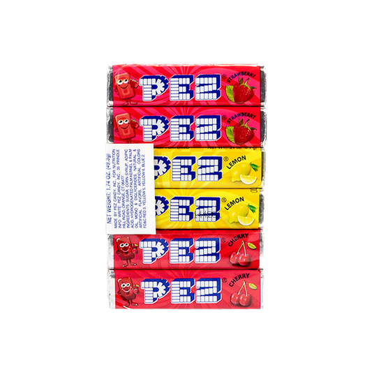 PEZ Assorted Fruit Refill Pack - 1.74oz (49.3G) - 6 Packs