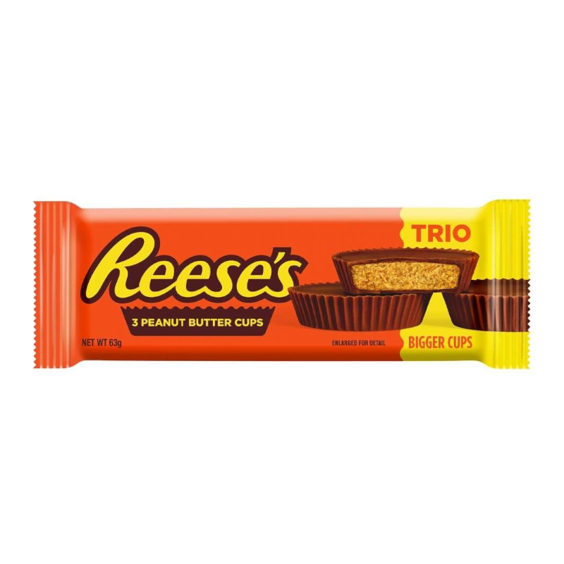 Reese's Peanut Butter 3 Bigger Cups - 63g (UK)