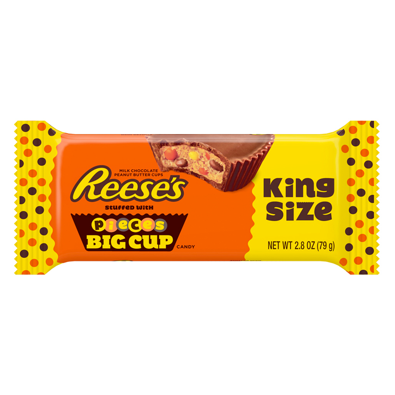 Reese's Pieces Big Cup Peanut Butter Cups King Size - 2.8oz (79g)